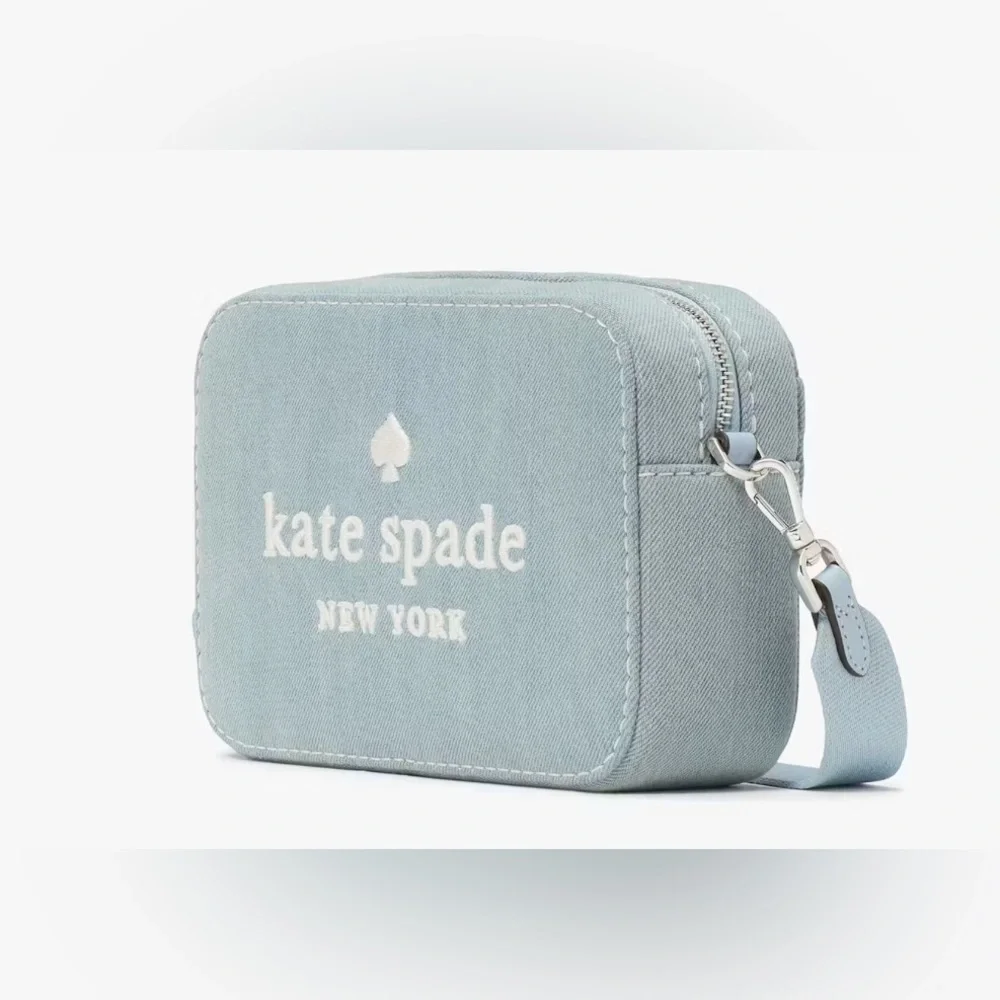 Kate Spade Oh Snap Denim Camera Bag - NWT $289 Retail - Picture 2 of 4
